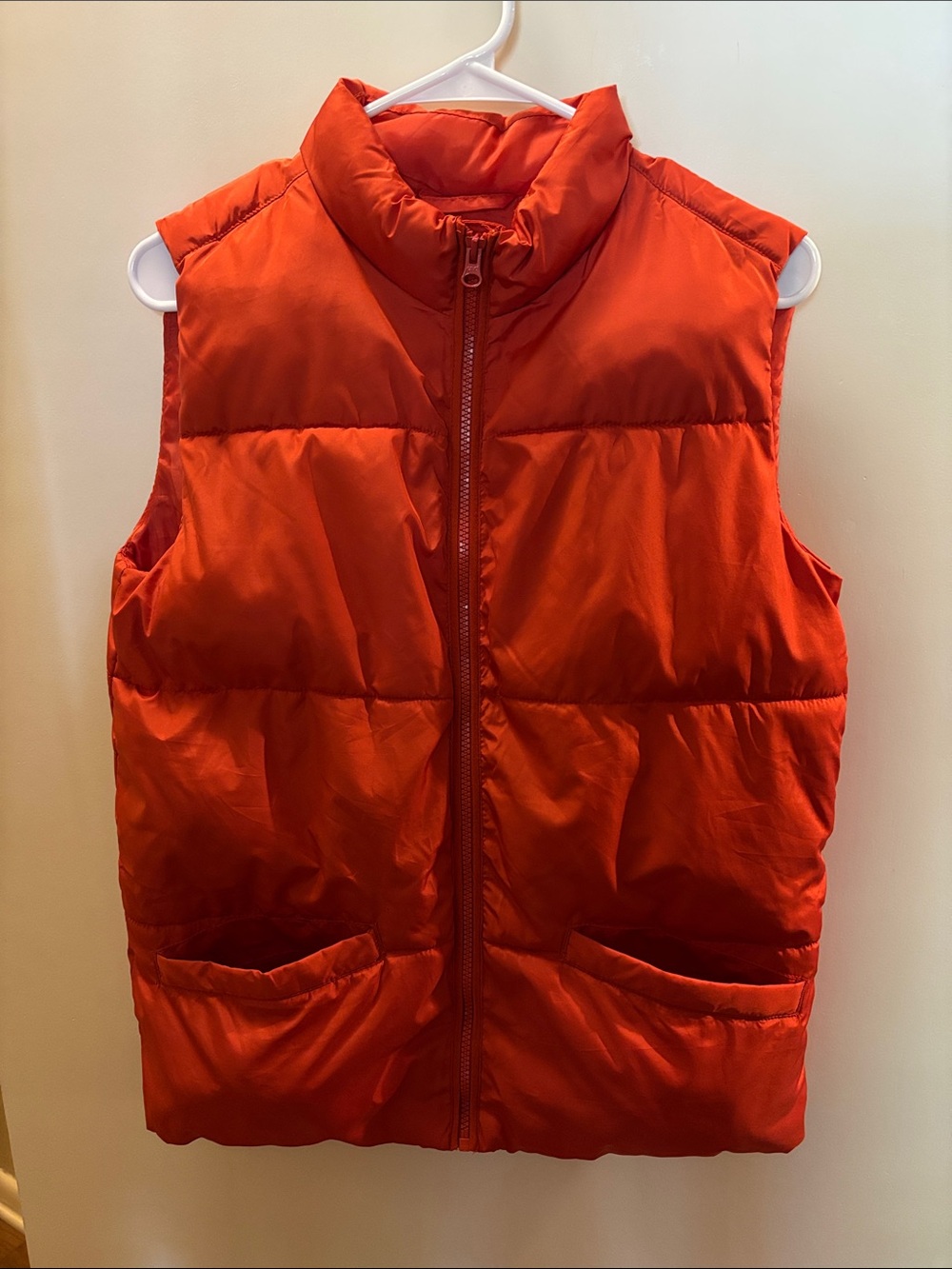 Old Navy Orange Quilted Puffer Vest for Kids